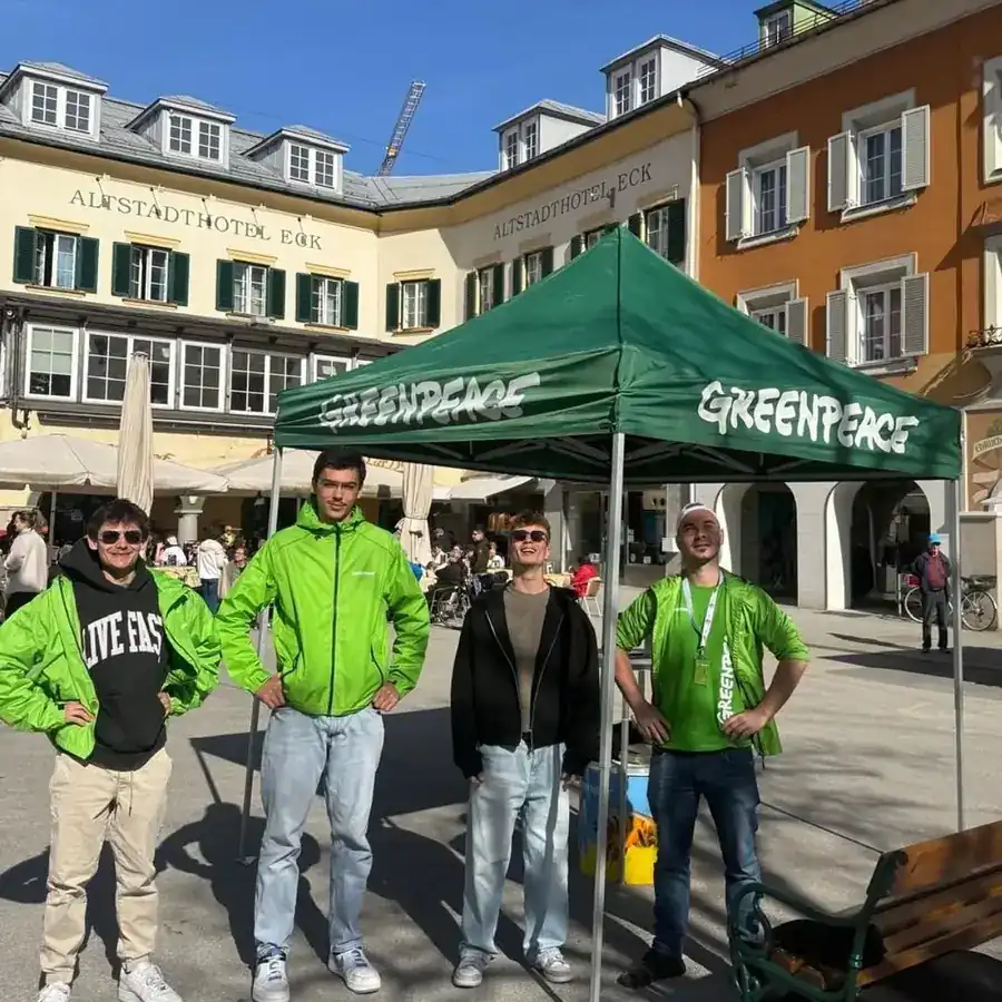Team am Infostand